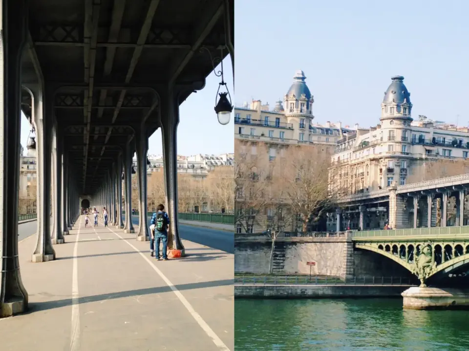 Most Bir-Hakeim w Paryżu - spacer z widokiem na wieżę Eiffla